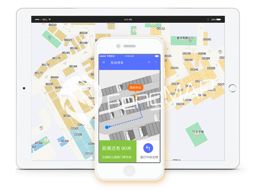 商场停车场室内导航及其车位导航应用